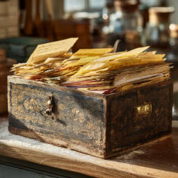 A box of heirlooms and a camera